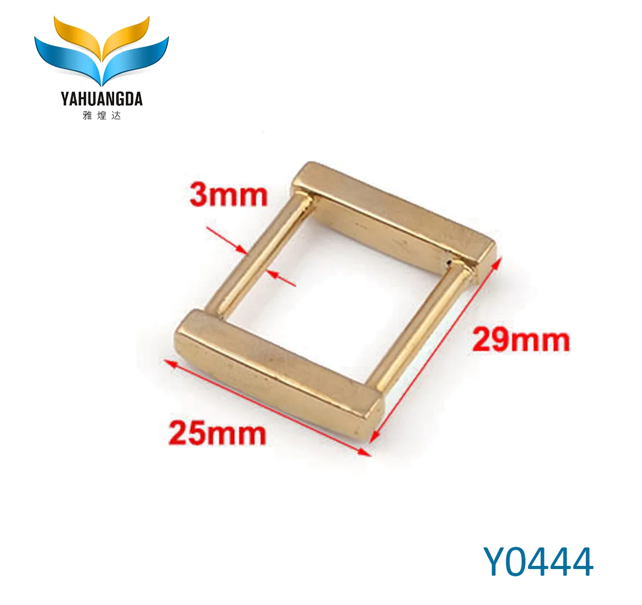 Y0444 Metal Square Buckle Y0444 Y0444-3