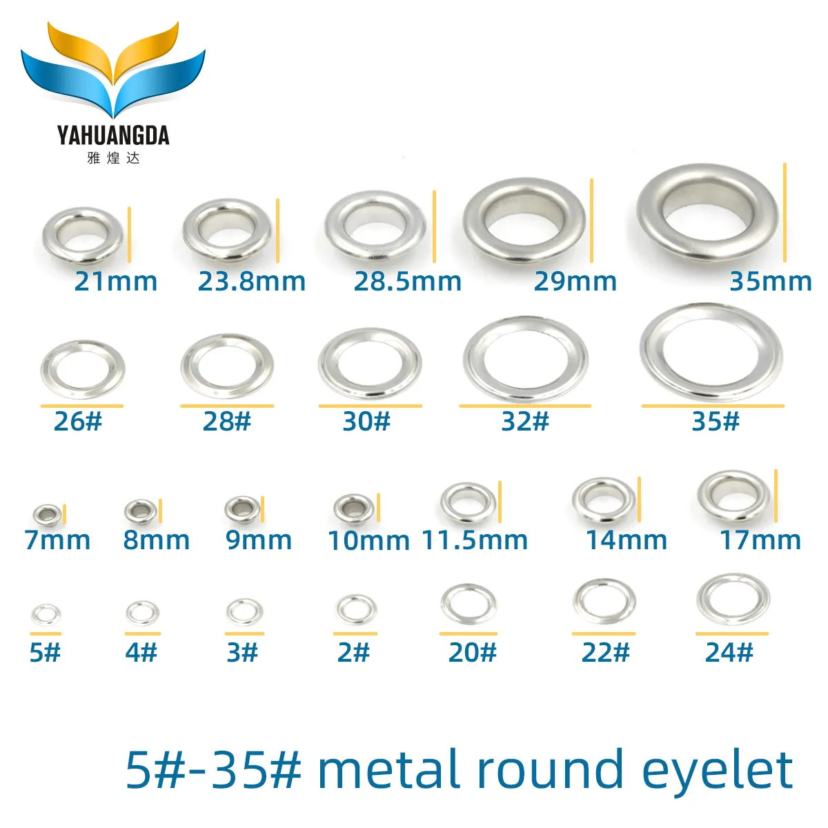 2#-35# Metal Round Eyelet