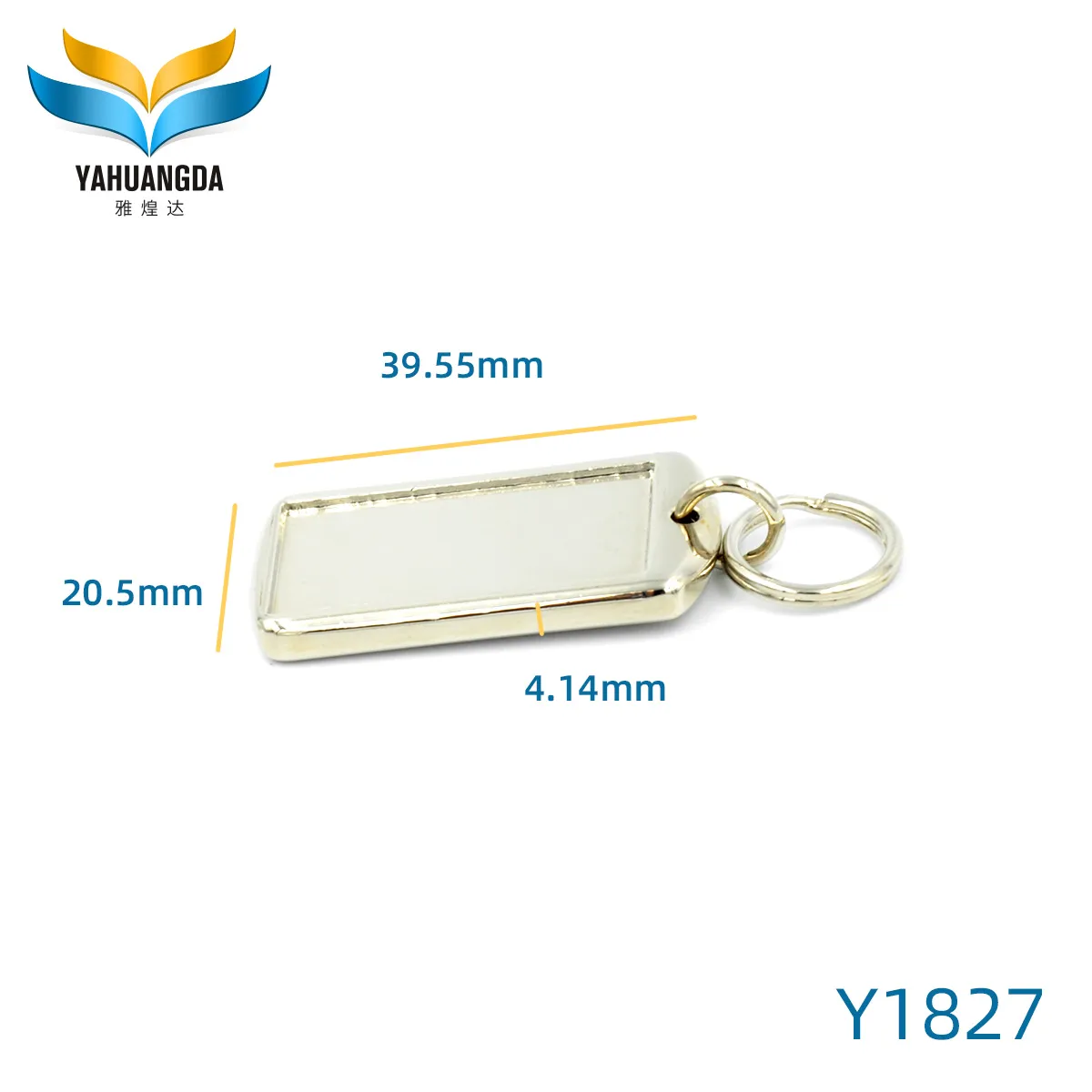 Y1827 Custom Metal Label Y1827 Y1827-尺寸图